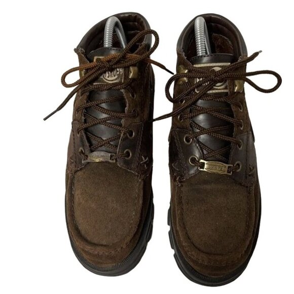 Earth CRICKET Hiker Boots Suede Leather Lace Up‎ Comfort Ankle Women's 8.5M - Picture 5 of 11